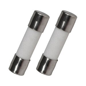 15A Ceramic Fast Acting Fuse 5mm x 20mm 2-Pack